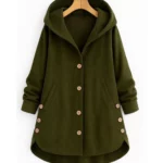 Veste Manteau en Faux Daim - Vert