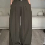 Pantalon Large - Vert